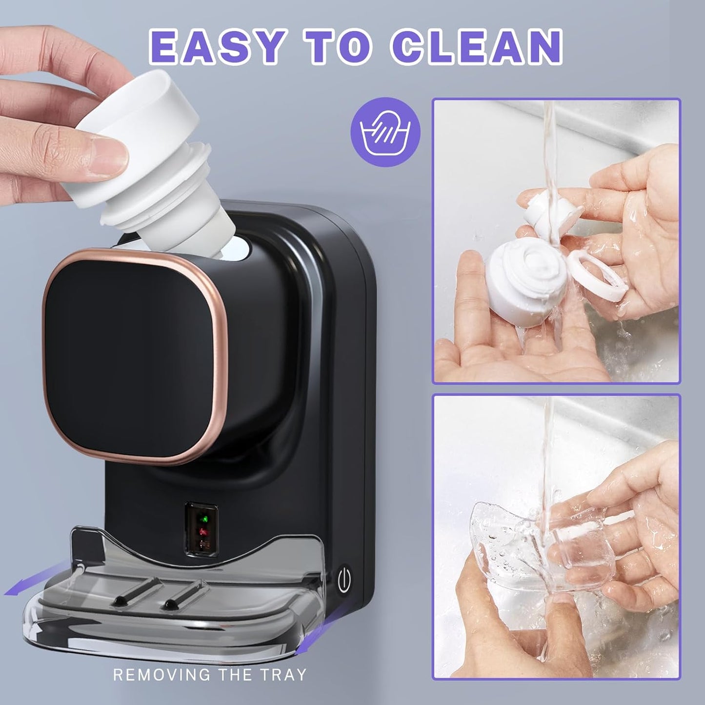 Automatic Toothpaste Dispenser – Wall-Mounted with Toothbrush Holder